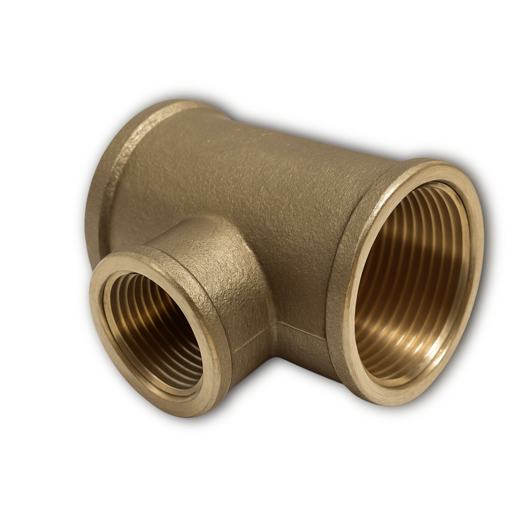 CONEXAO TE REDUCAO LATAO ROSCA FEMEA  P/G...