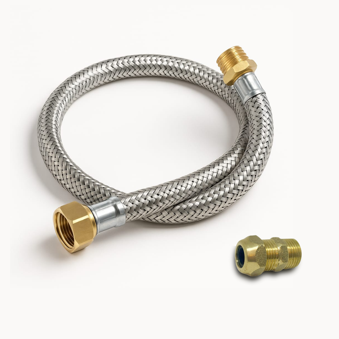 Kit Instalação Gás Encanado Mangueira 80 ...